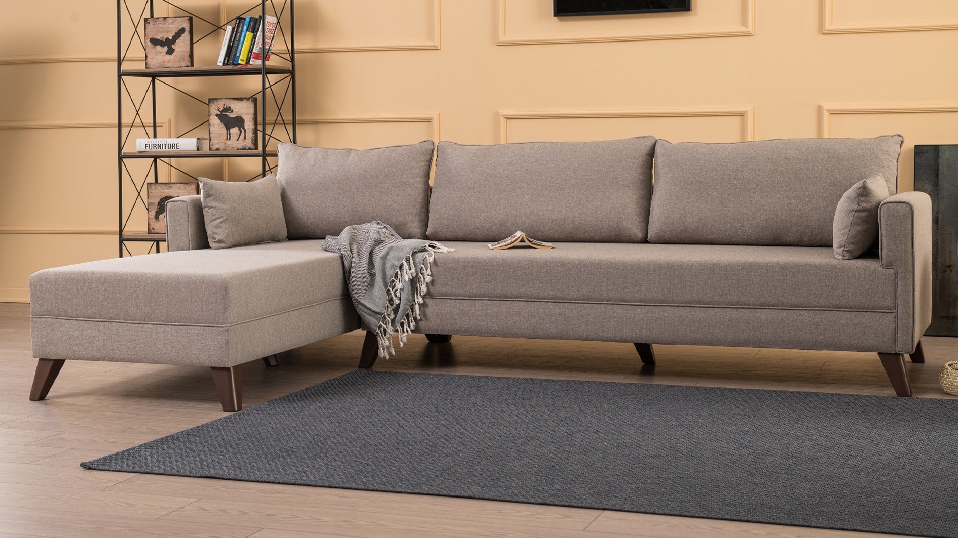 Canapé d'angle Bella Corner Sofa Left 1 - Cream