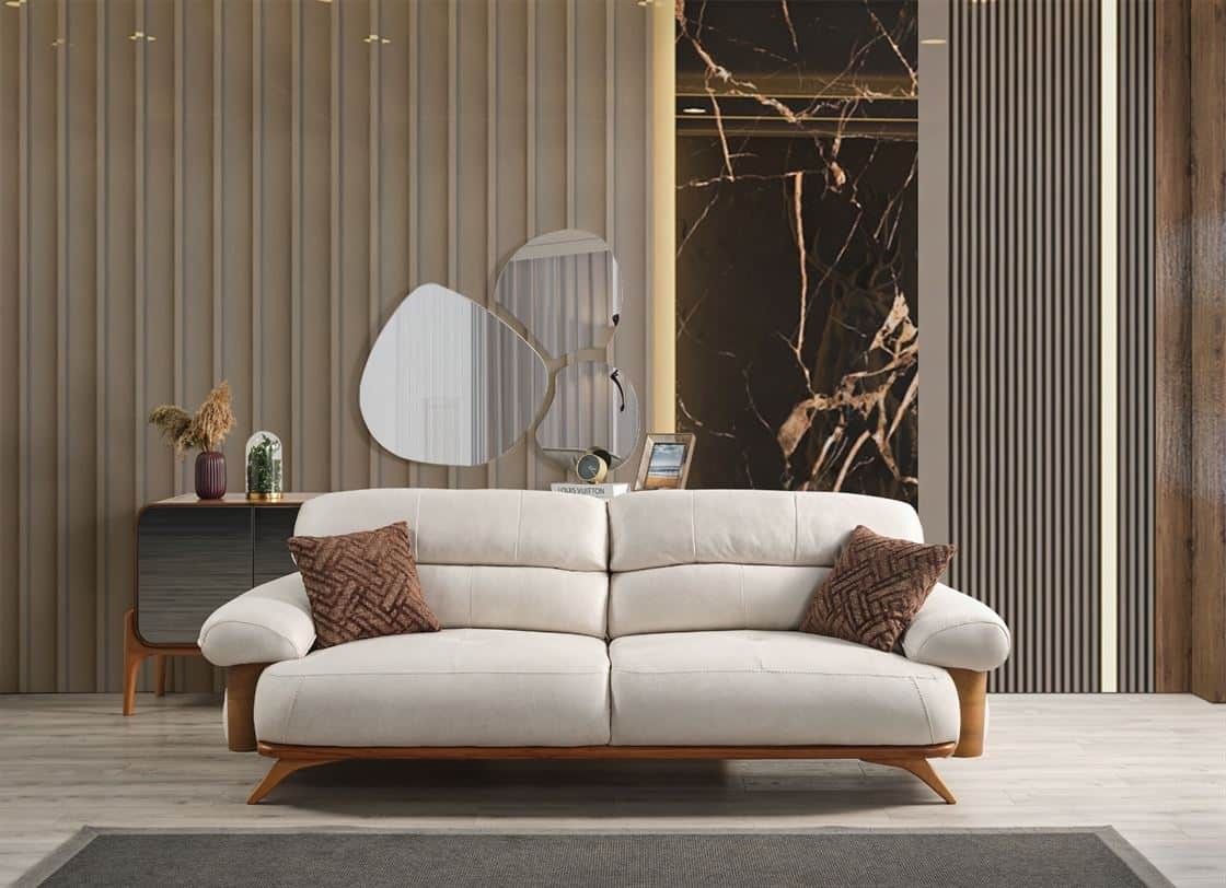 Nirvana Canapé 3 Places Blanc