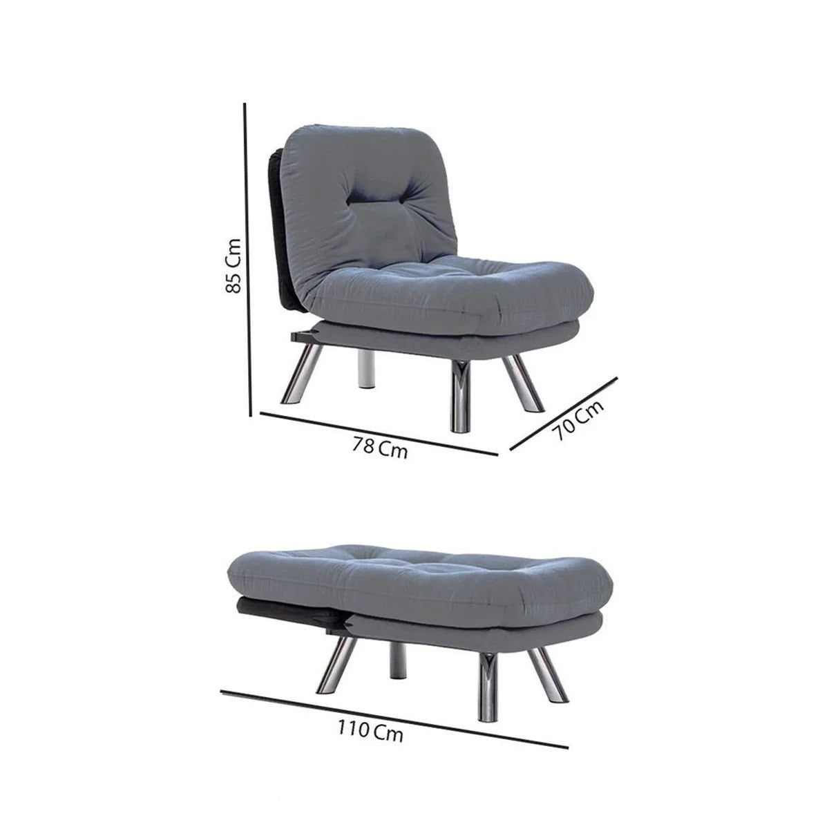 Canapé-lit 1 place Misa Small Solo - Patchwork