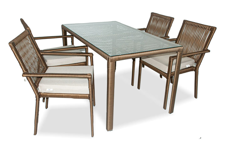 Ensemble de salons de jardin Leros 140 - Dark Brown