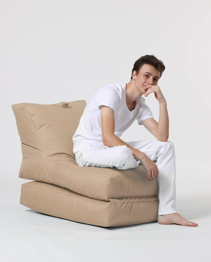 Siesta Pouf convertible / coussin de sol Beige