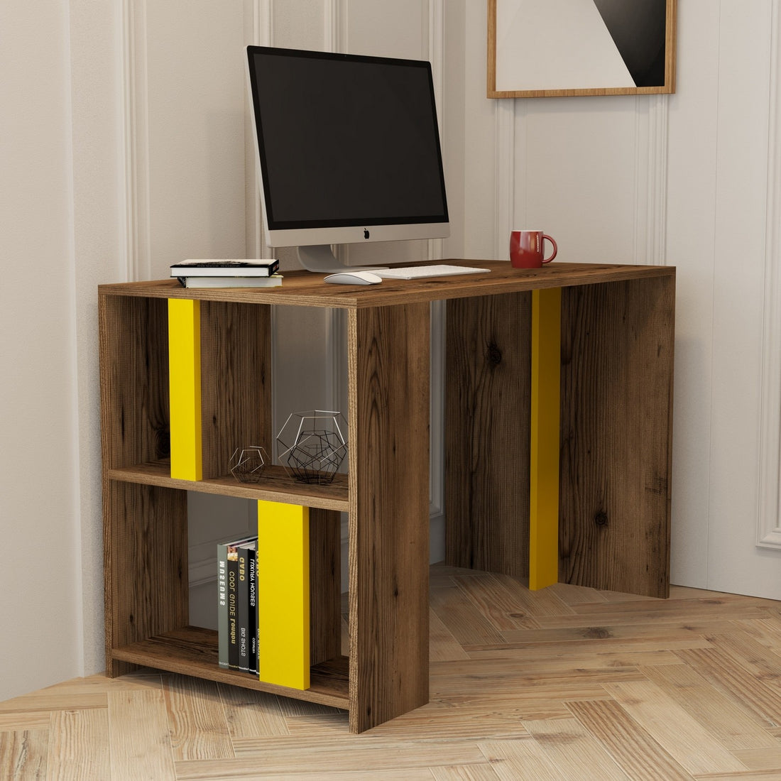 Bureau d'étude Lima - Walnut, Yellow