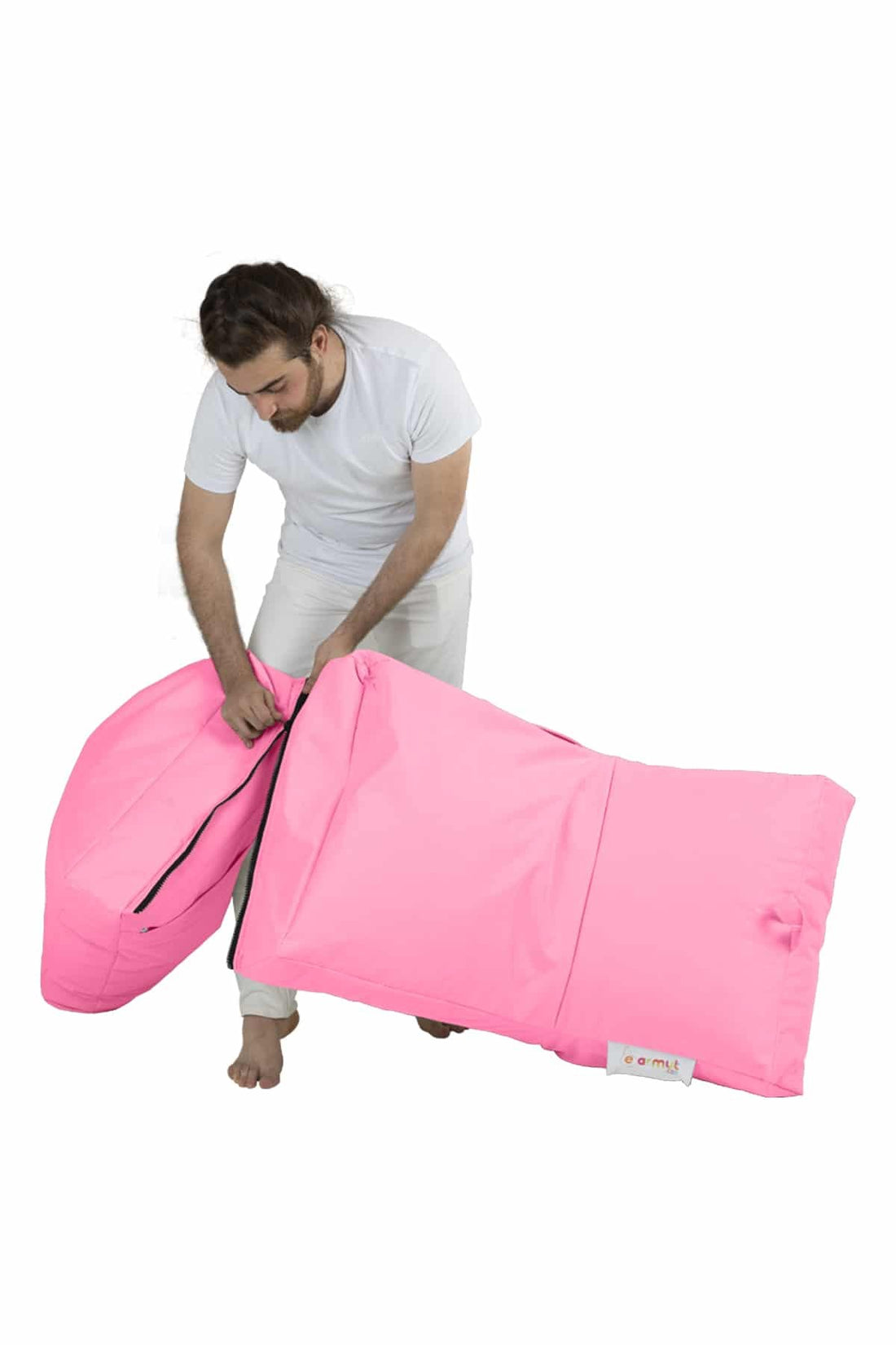 Siesta Pouf convertible / coussin de sol Rose