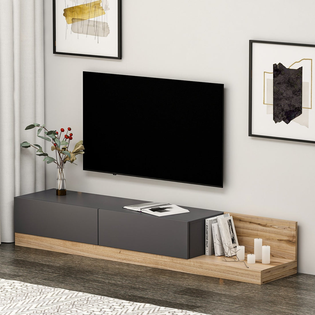 Meuble TV Majör- Anthracite
Walnut