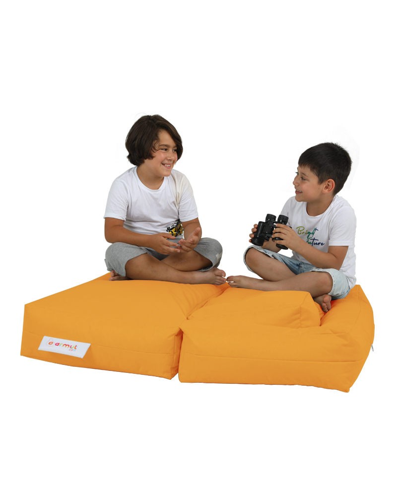 Pouf de jardin Kids Double Seat Pouf - Orange