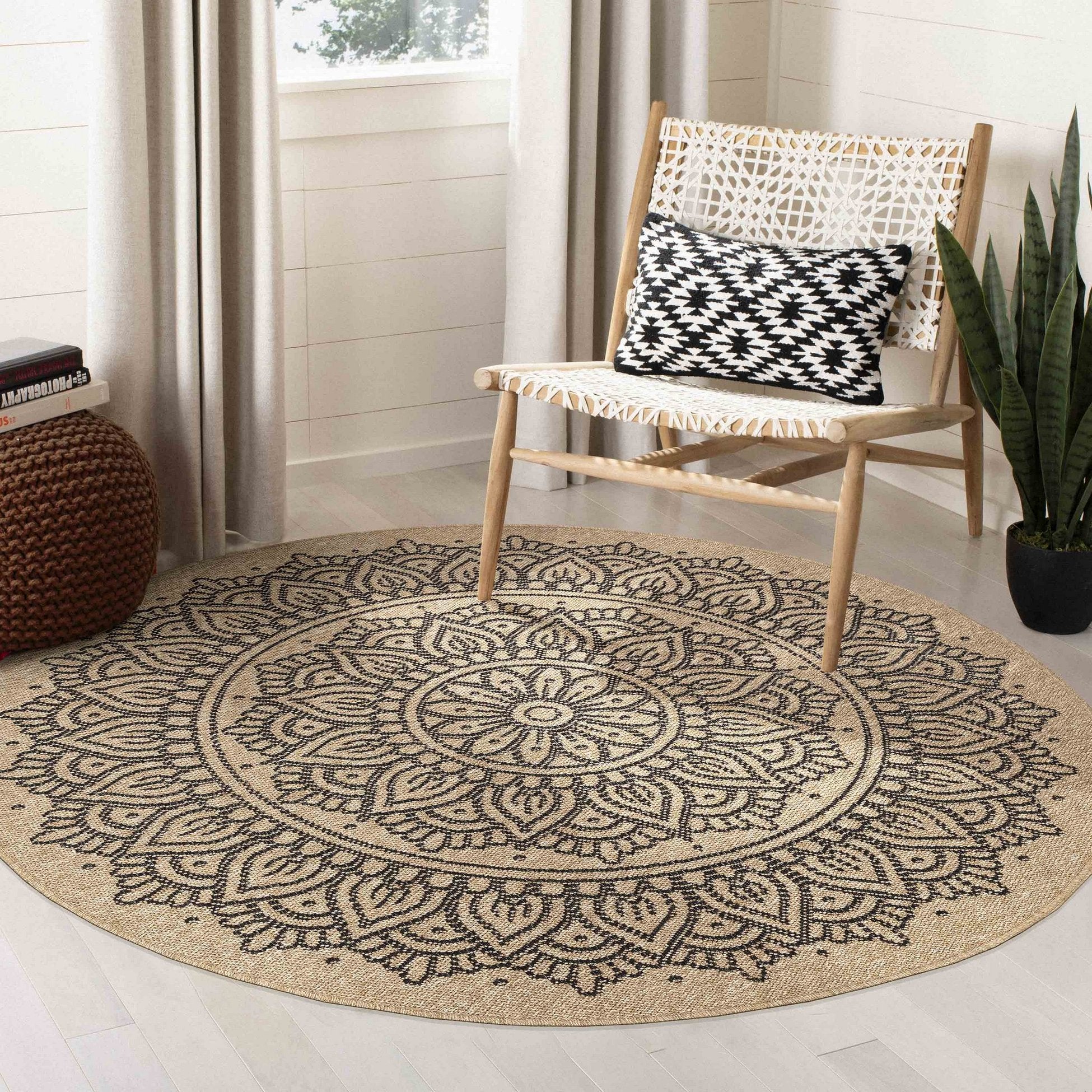 Tapis (200 x 200) 08872A - Black