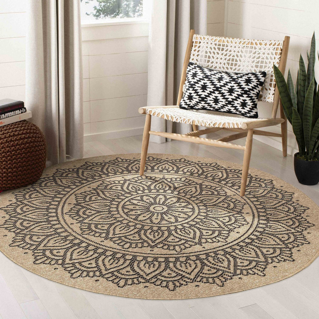 Tapis (200 x 200) 08872A - Black