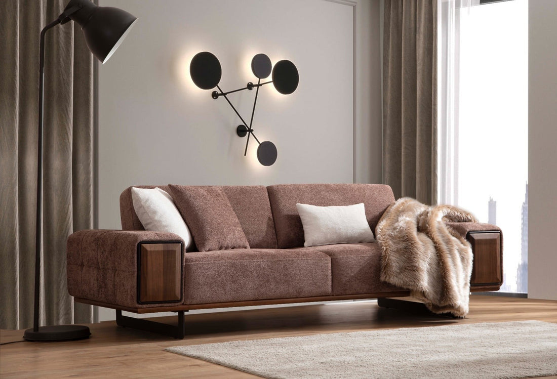 Petra Canapé 3 Places Marron