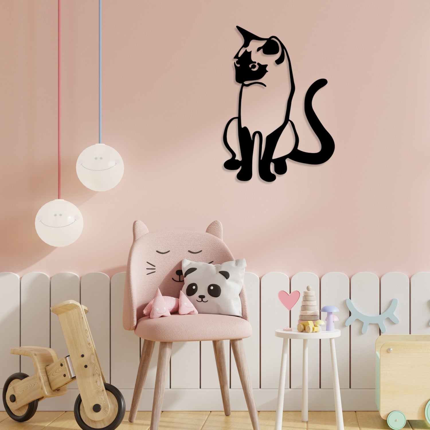 Accessoire mural en métal décoratif Cat 2 Metal Decor