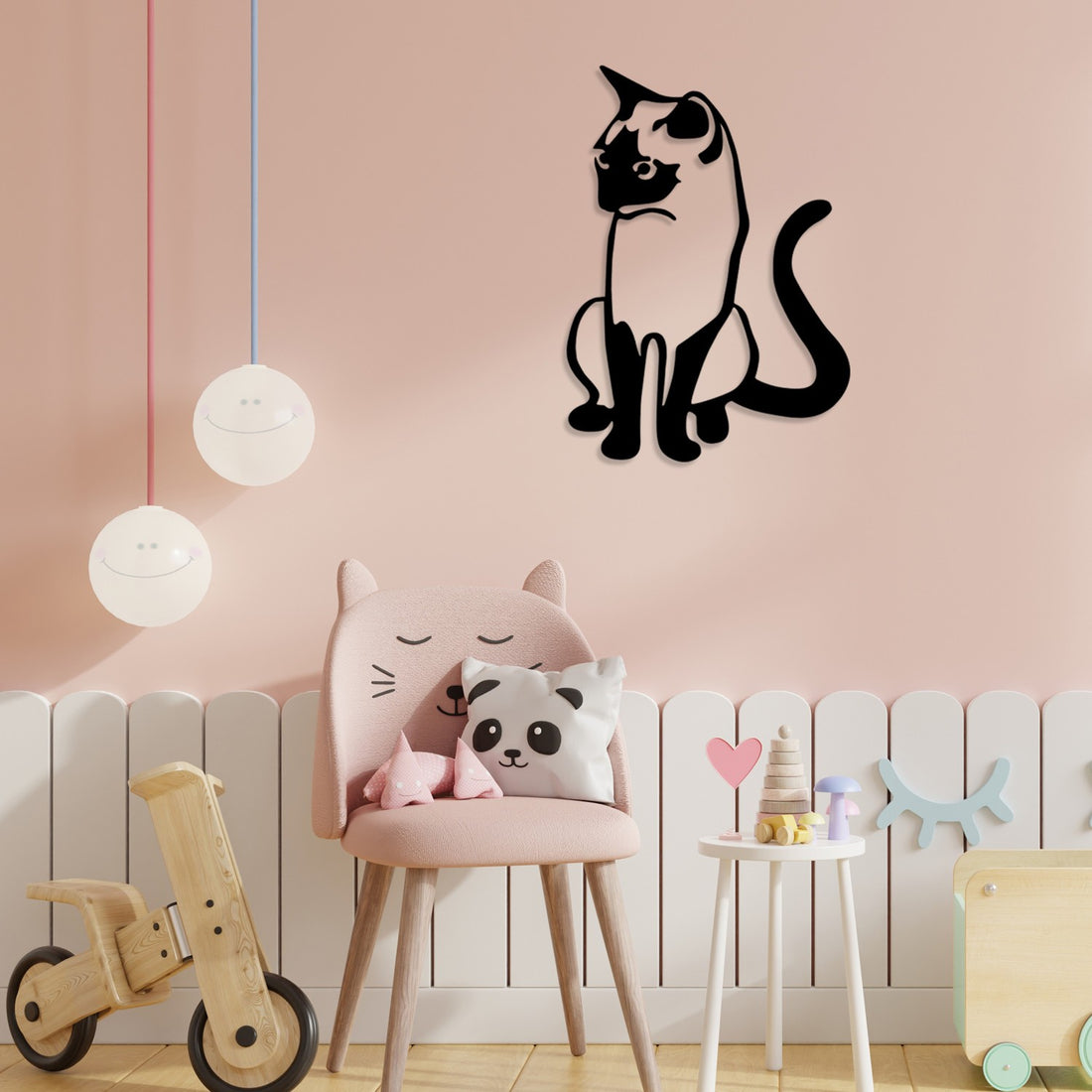 Accessoire mural en métal décoratif Cat 2 Metal Decor