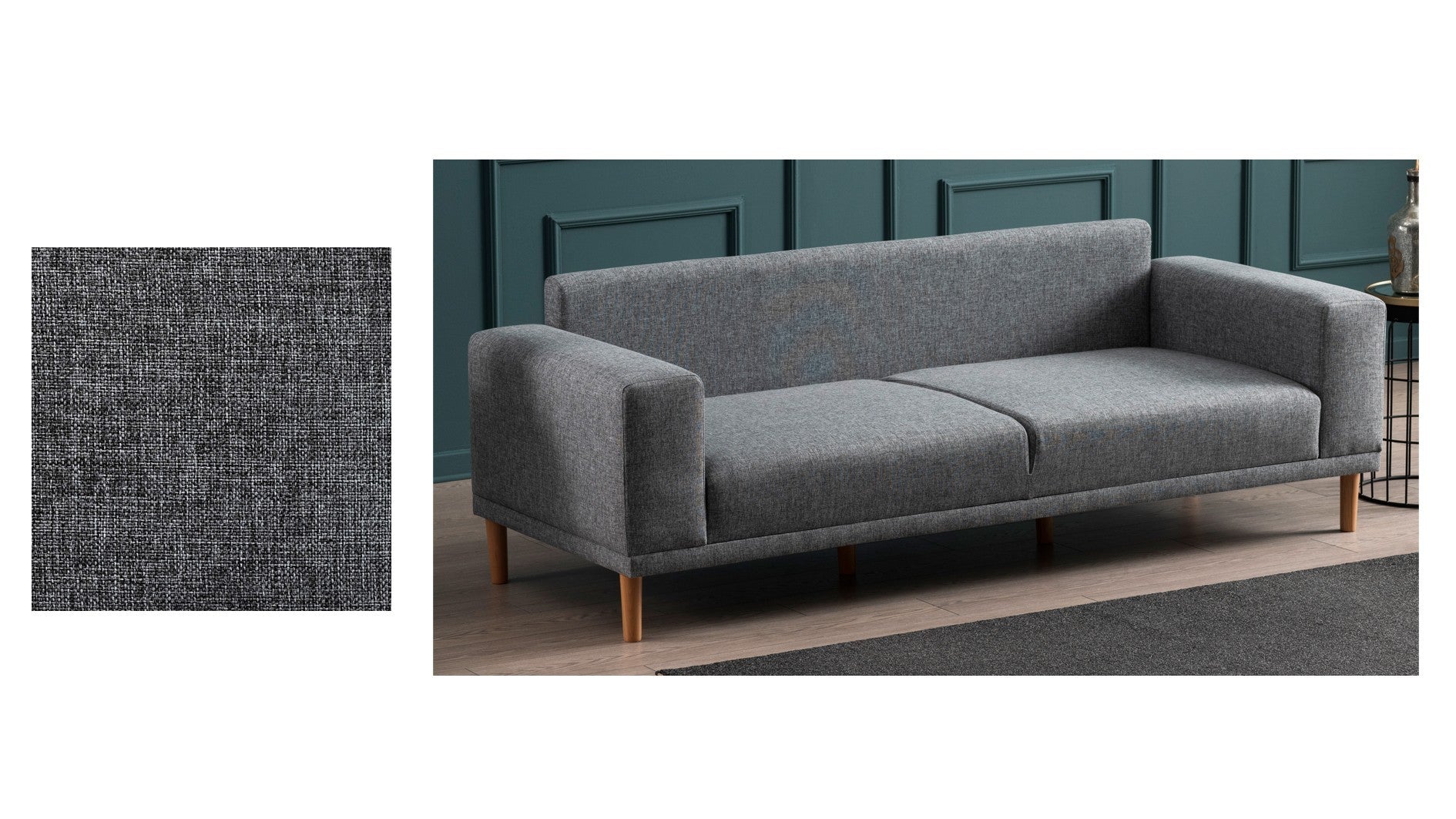 Canapé 3 places Franz - Grey