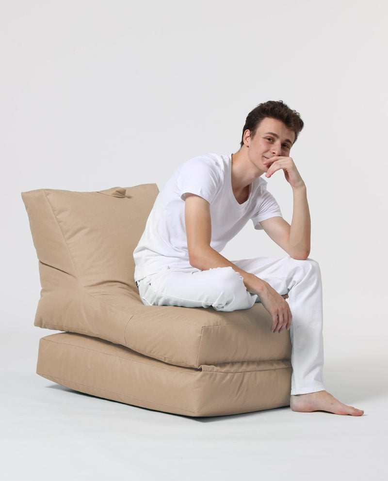 Sac de haricots de jardin Siesta Sofa Bed Pouf - Mink