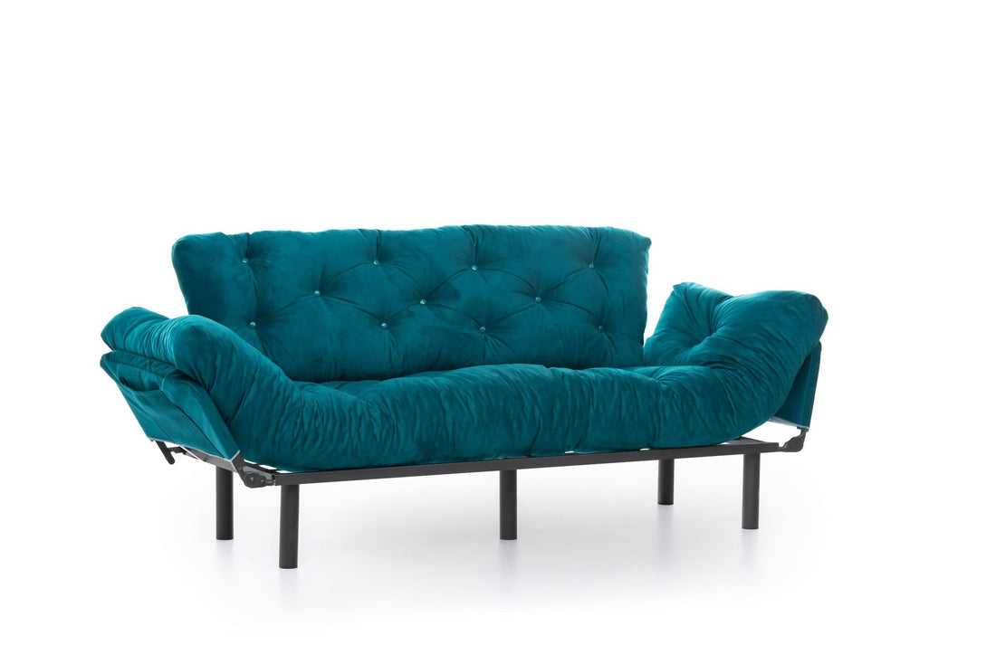 Canapé-lit 3 places Nitta Triple - Petrol Green