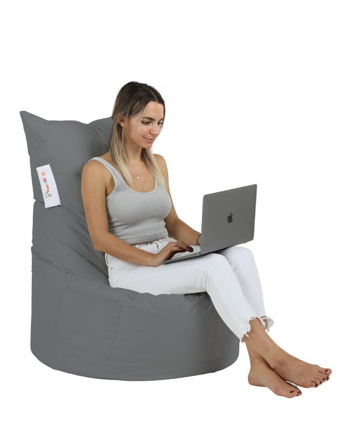Pouf de jardin Balina - Dark Grey