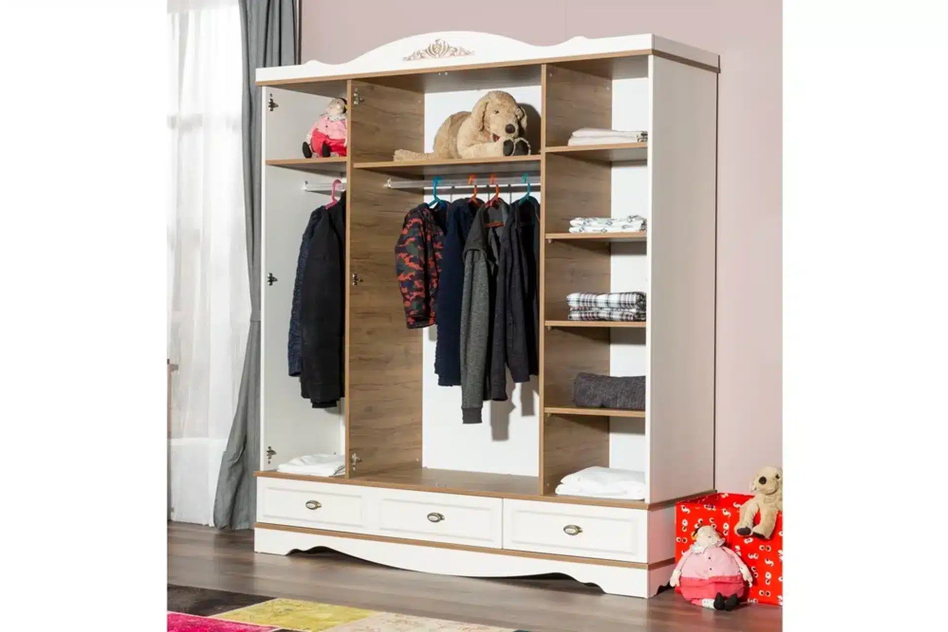 Country armoire 4 portes