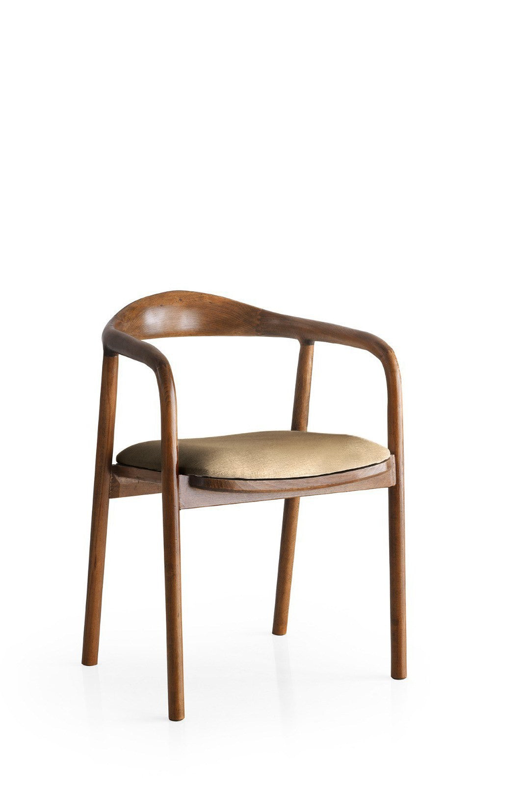 Chaise en bois et velours Bear
