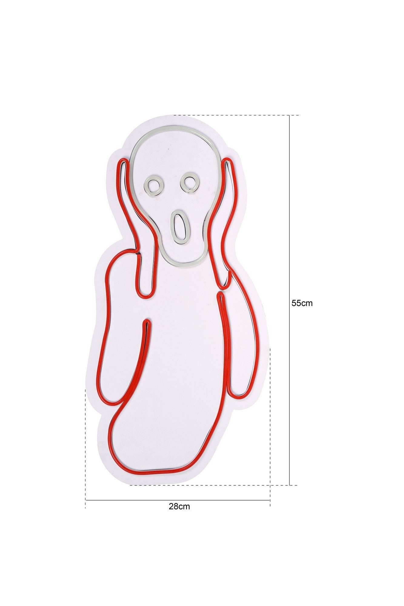 Éclairage LED en plastique décoratif Scream - Blue, White