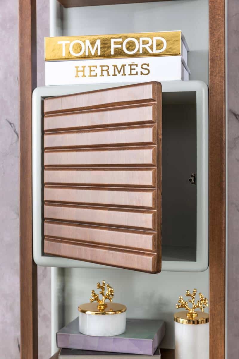 Bentley Meuble TV Gris (module supérieur)