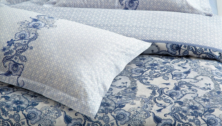 Marinella Ensemble Couvre Lit Bleu