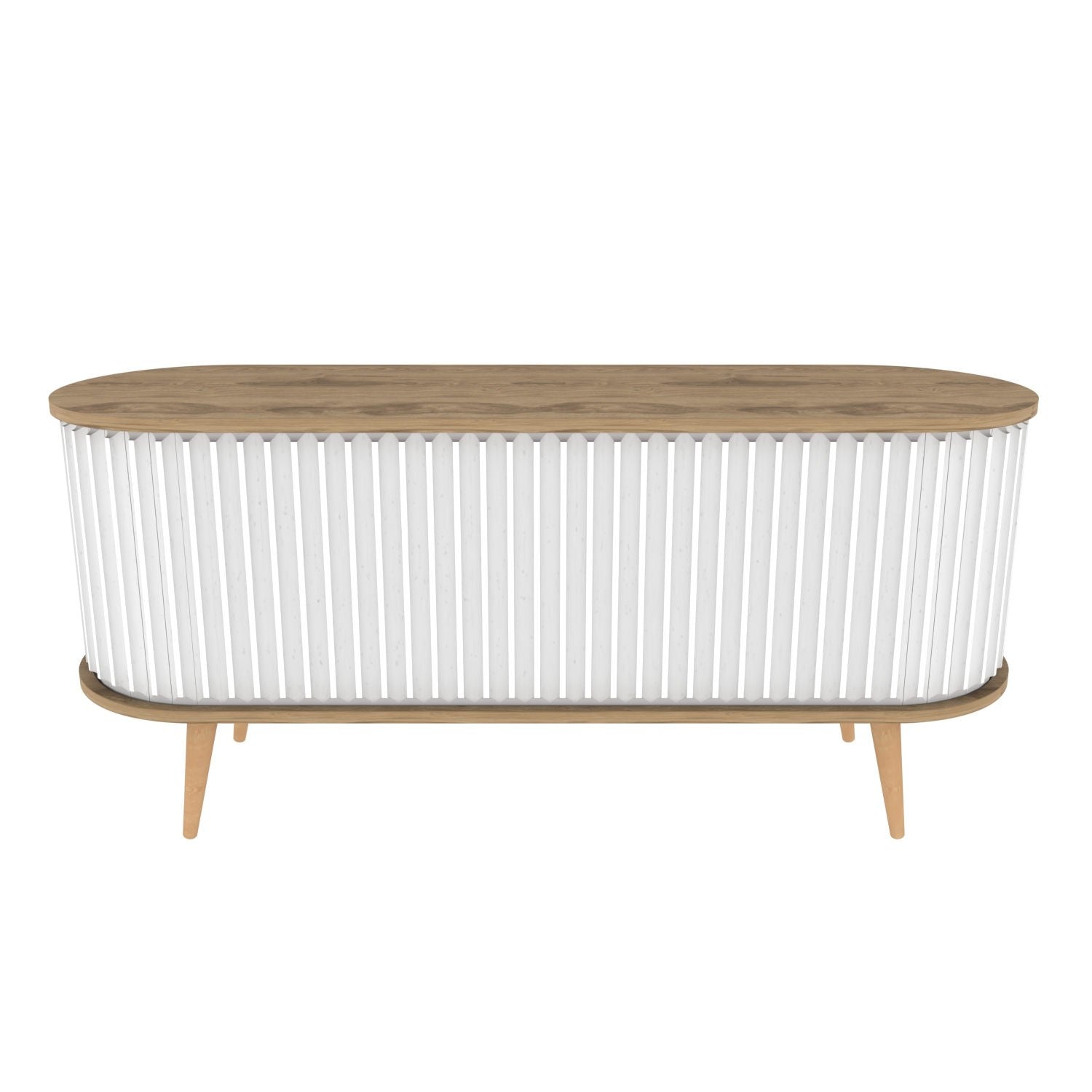 Meuble TV Stor - Oud Oak, White