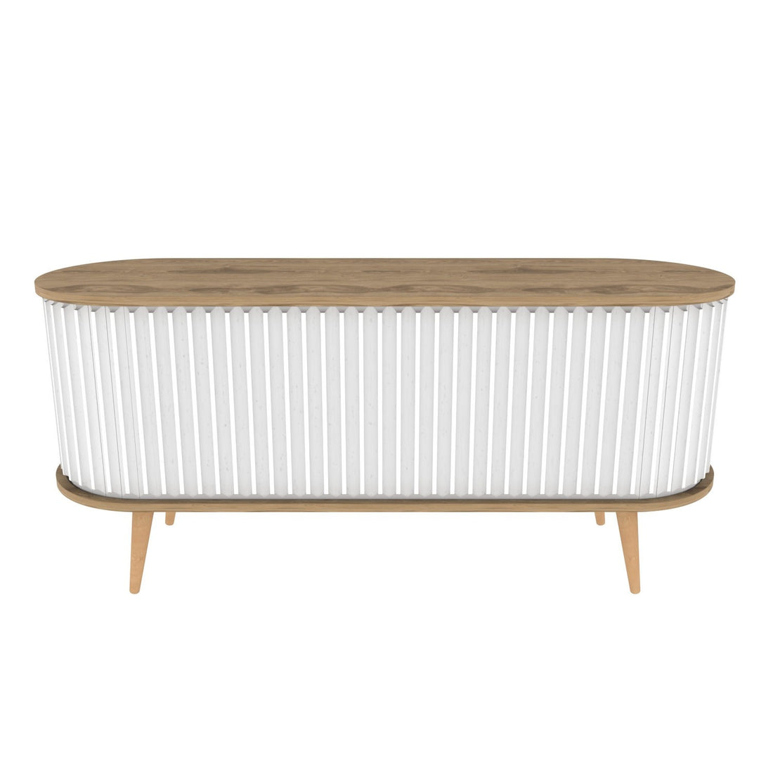 Meuble TV Stor - Oud Oak, White