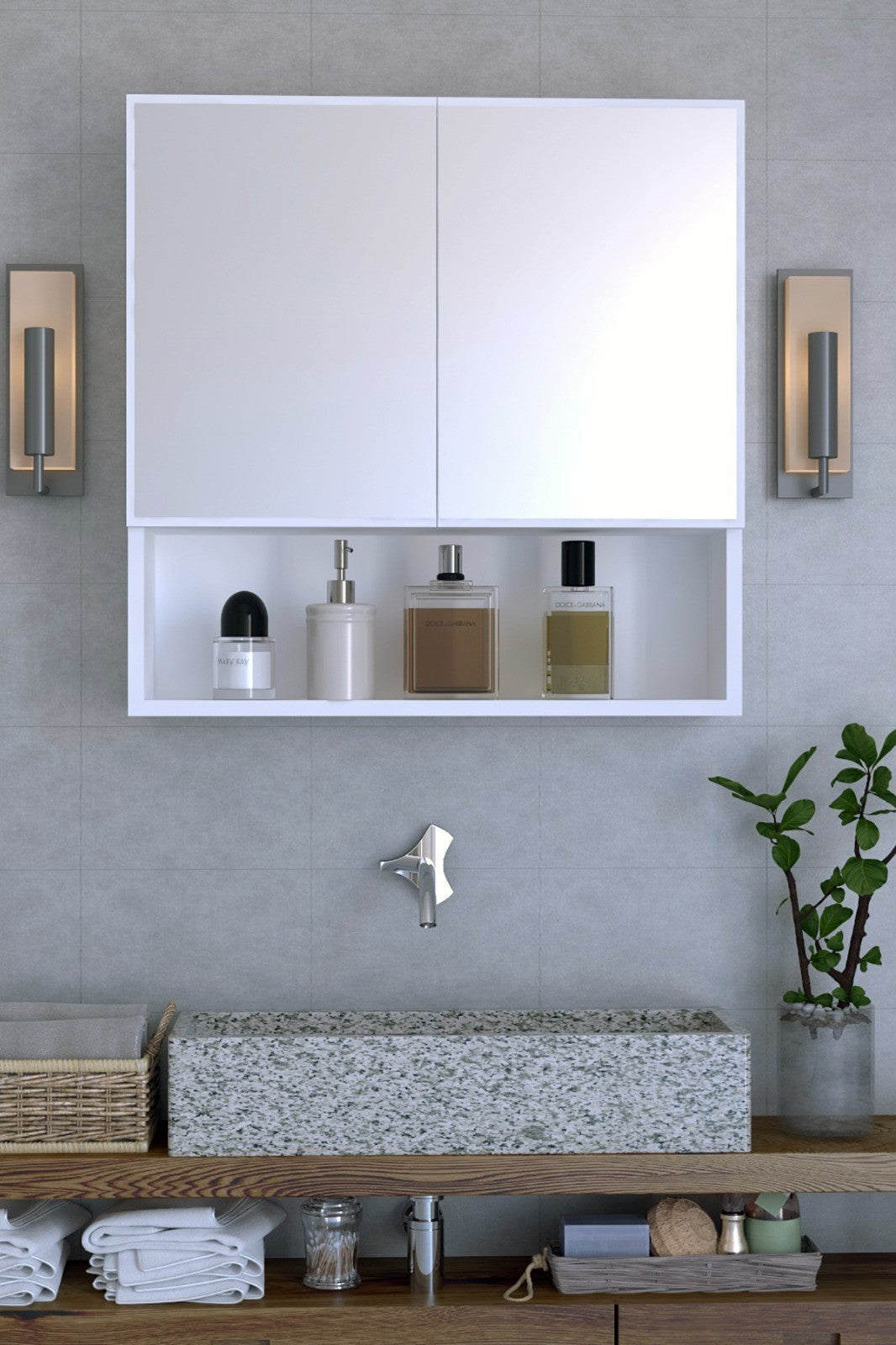 Armoire de toilette Hilton - White