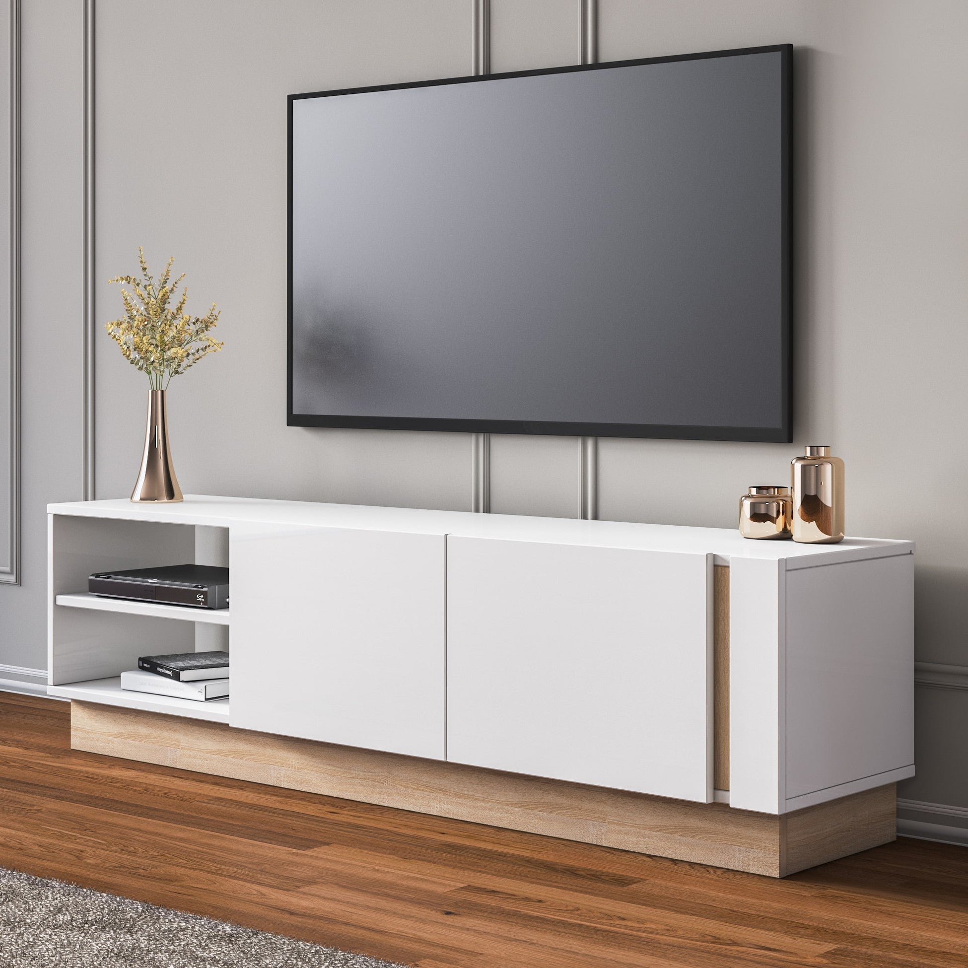 Ensemble Camilio avec Meuble TV avec niche 160 cm + Buffet 2 portes