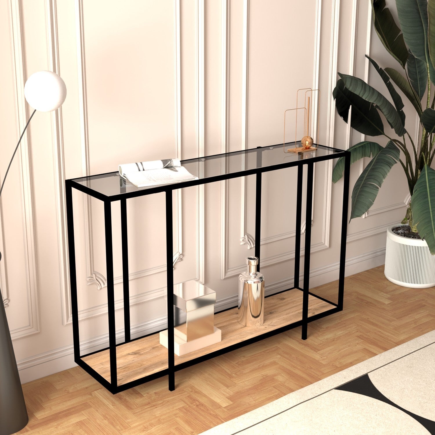 Buffet Cyprus - Black, Glass