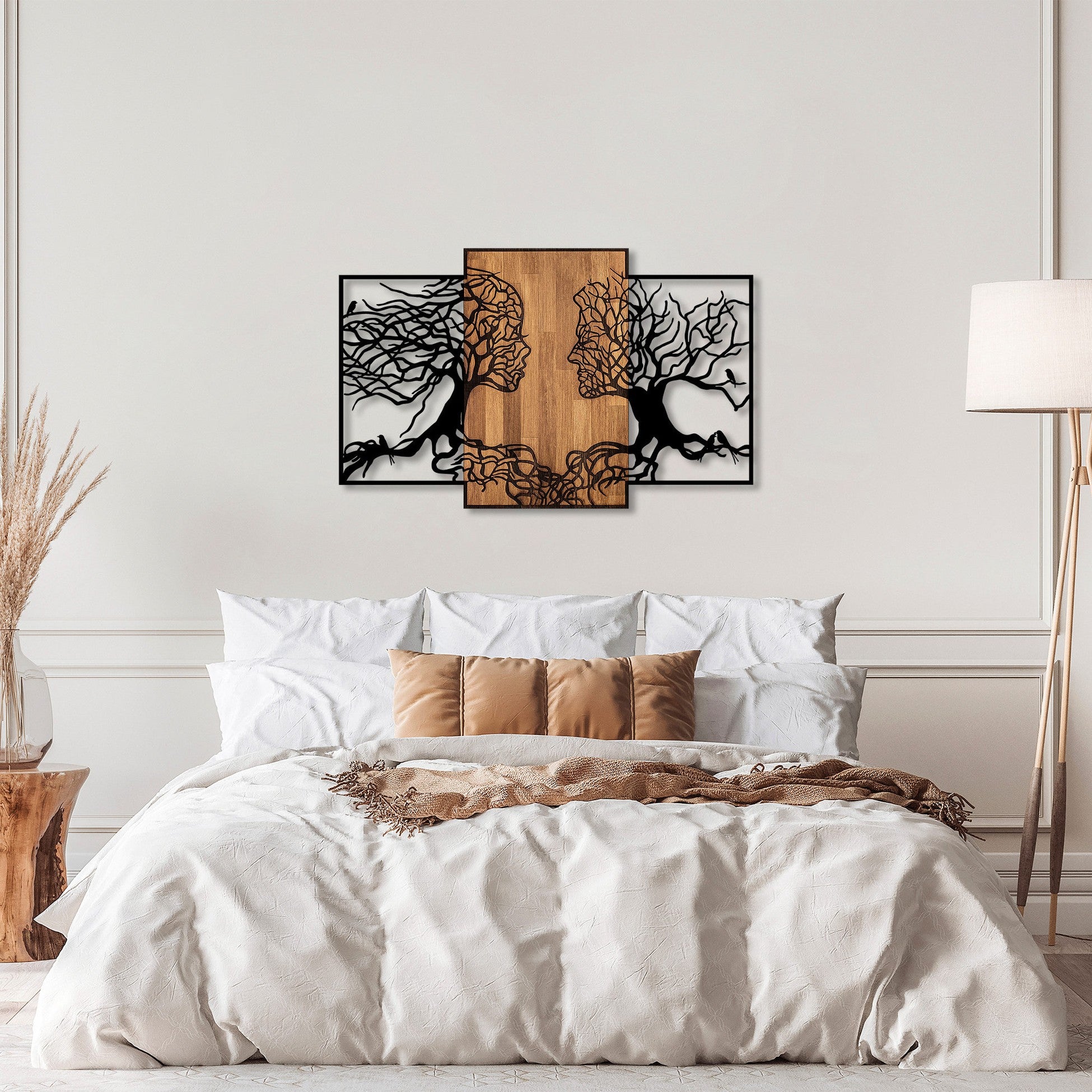 Accessoire mural en bois décoratif Tree Love - 312