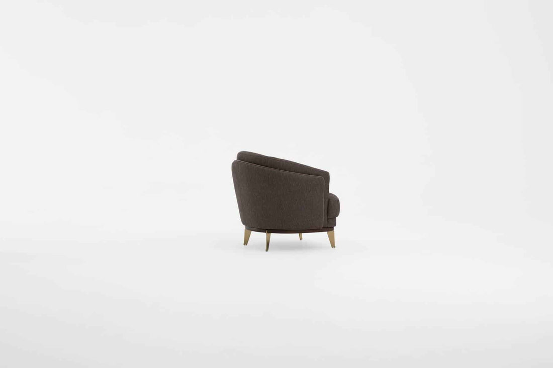 Violet Fauteuil Bergère marron