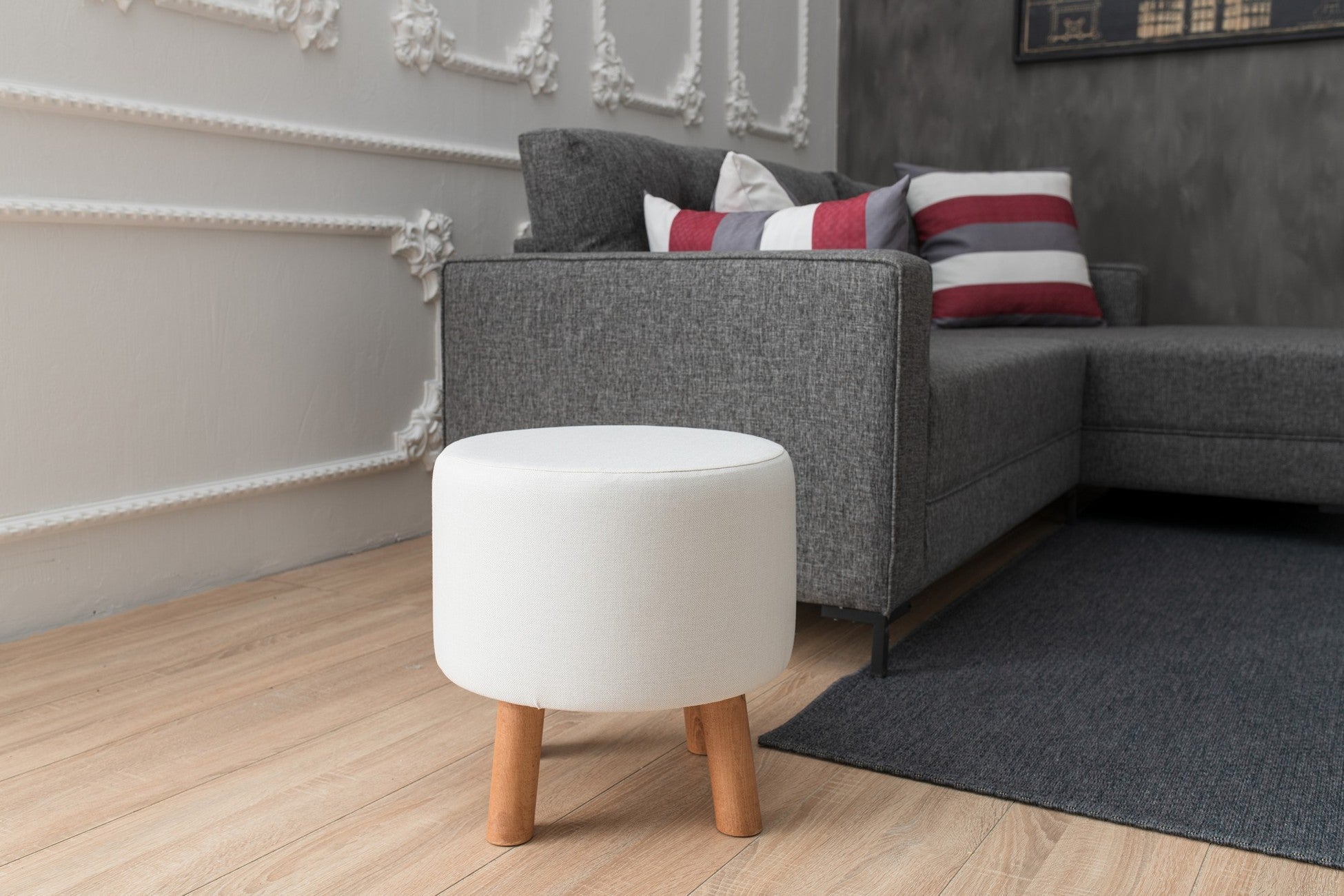 Touffet Silindir - Cream