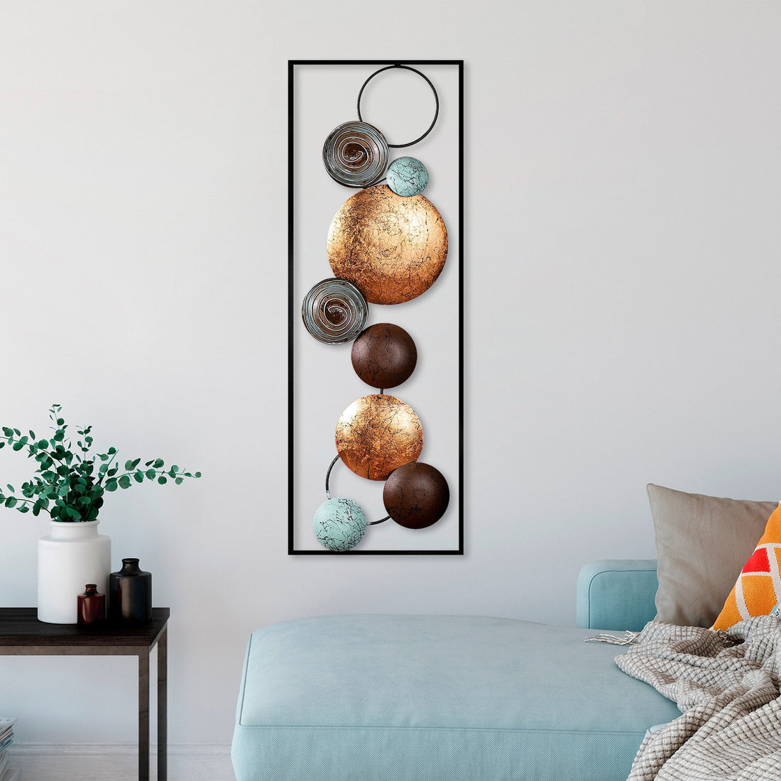 Accessoire mural en métal décoratif Textured - 7