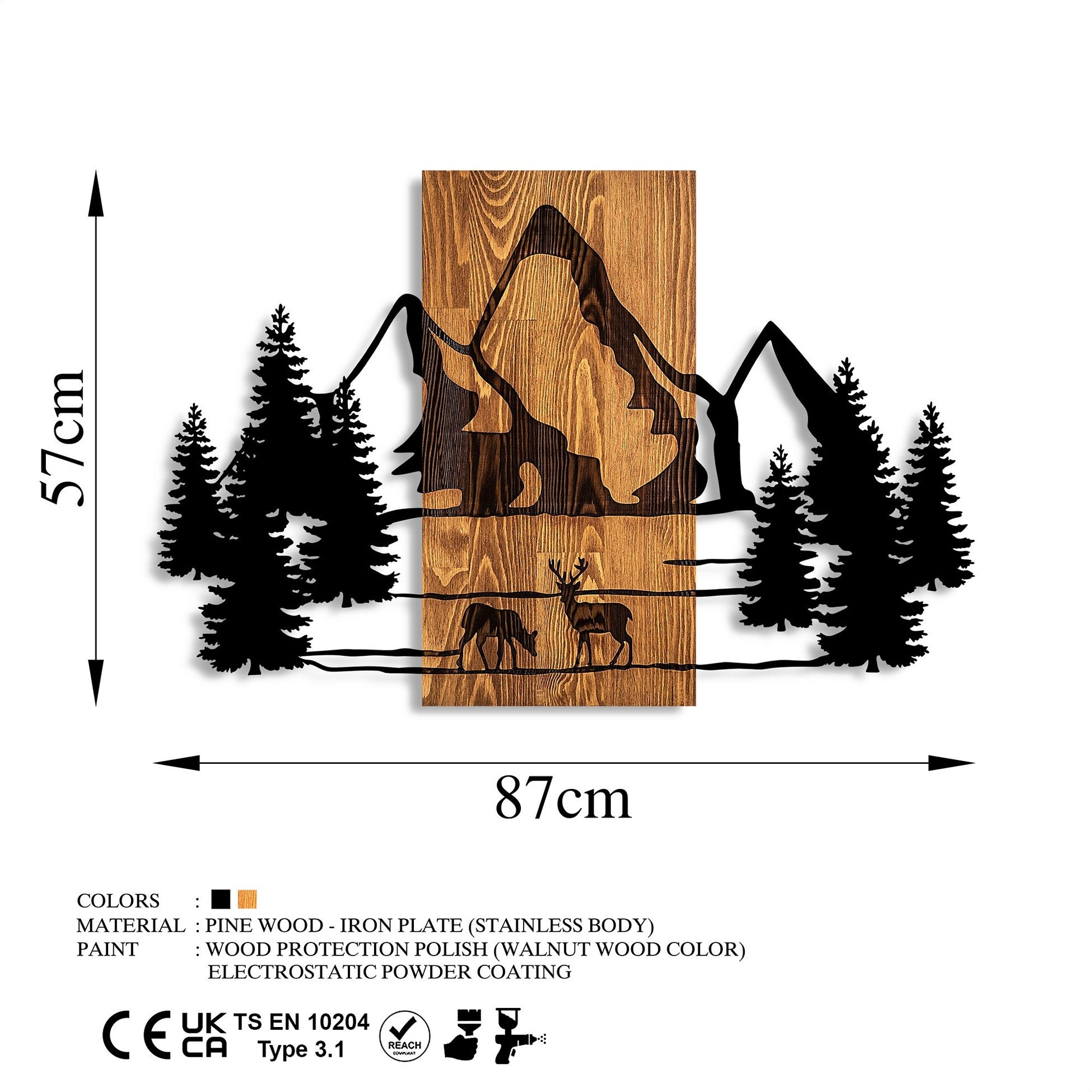Accessoire mural en bois décoratif Natural Habitat