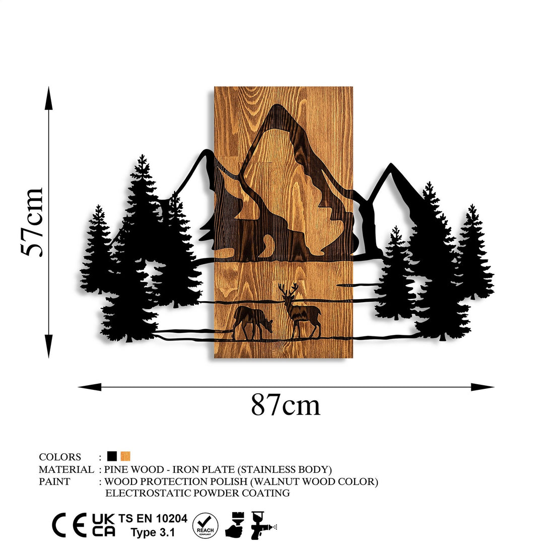 Accessoire mural en bois décoratif Natural Habitat