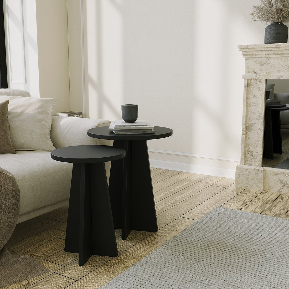 Ensemble de table basse Mushroom 2 - Black