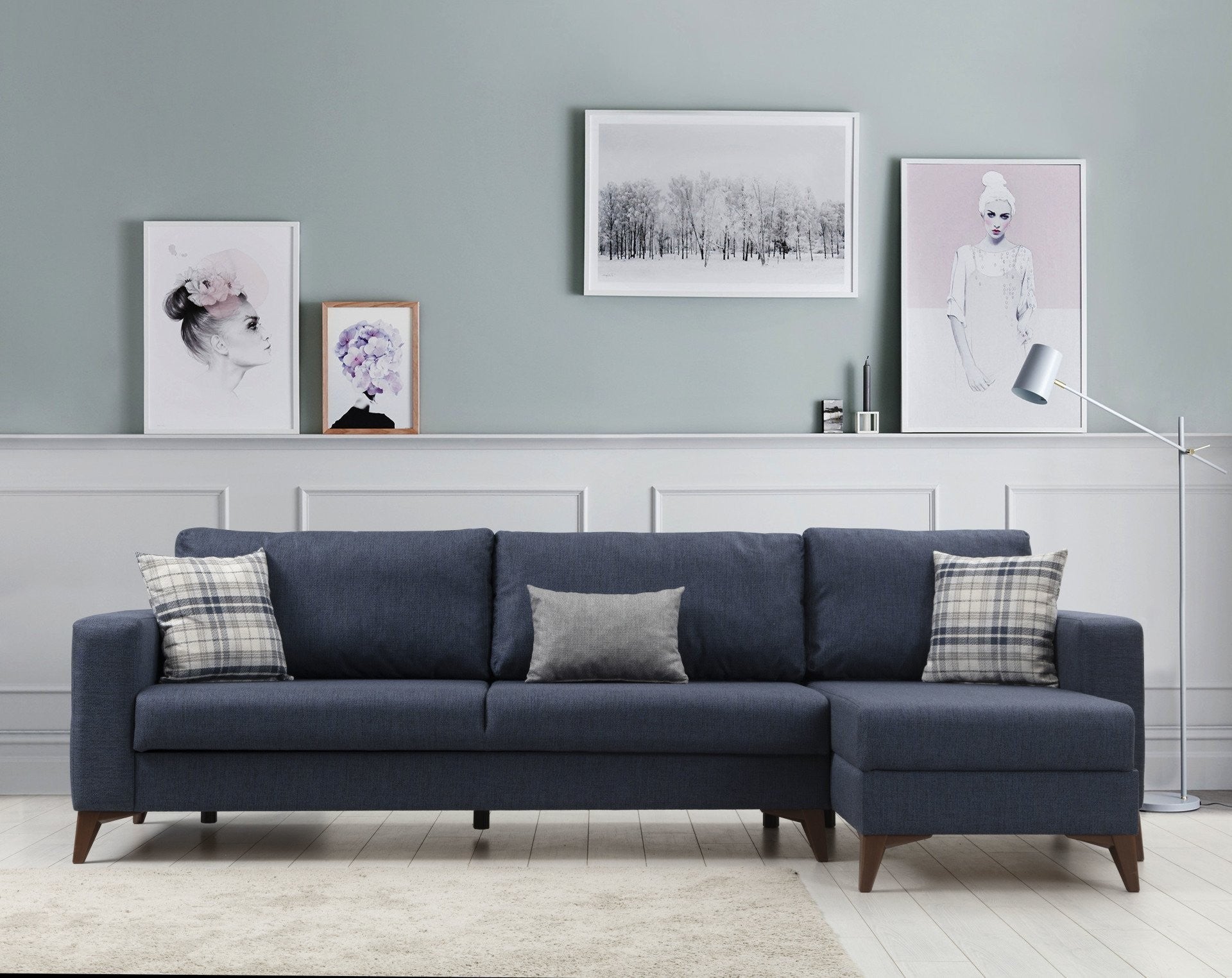 Canapé d'angle Kristal 3+Corner - Anthracite