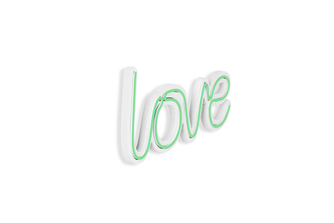 Éclairage LED en plastique décoratif Love - Green