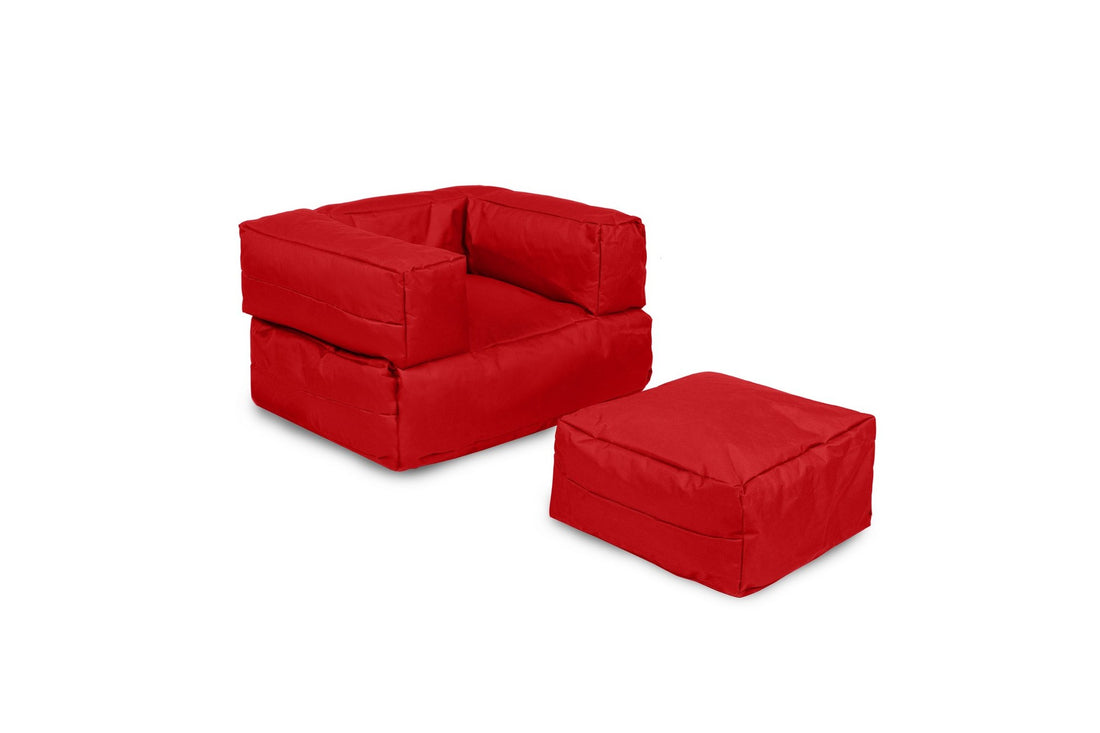 Pouf de jardin Kids Single Seat Pouffe - Red