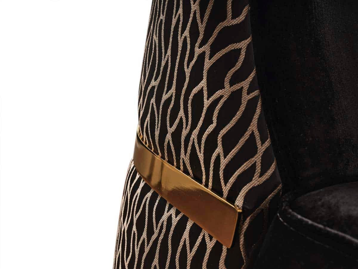 Calyon Canapé Noir 3 Places