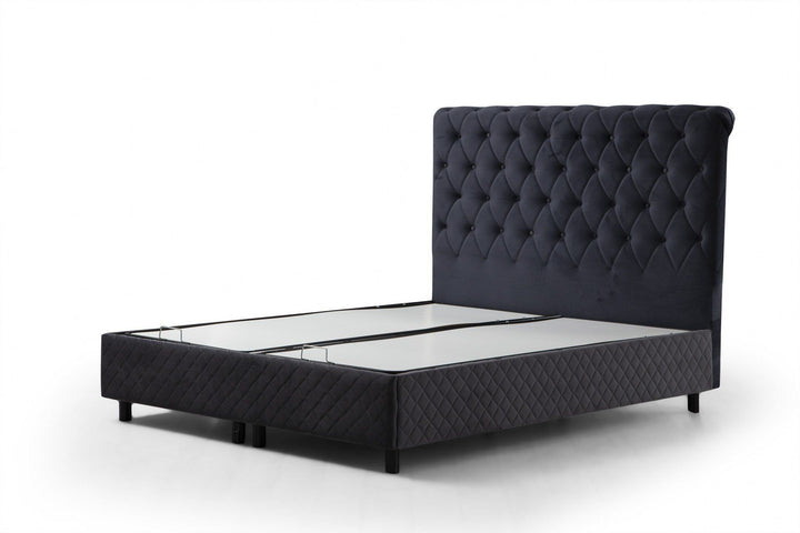 Base de lit double et tête de lit Sonata 150 x 200 - Anthracite