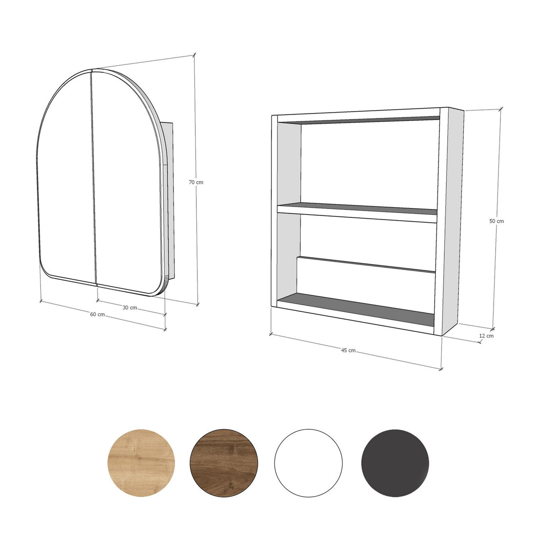 Armoire de toilette Hope Cabinet - Beige