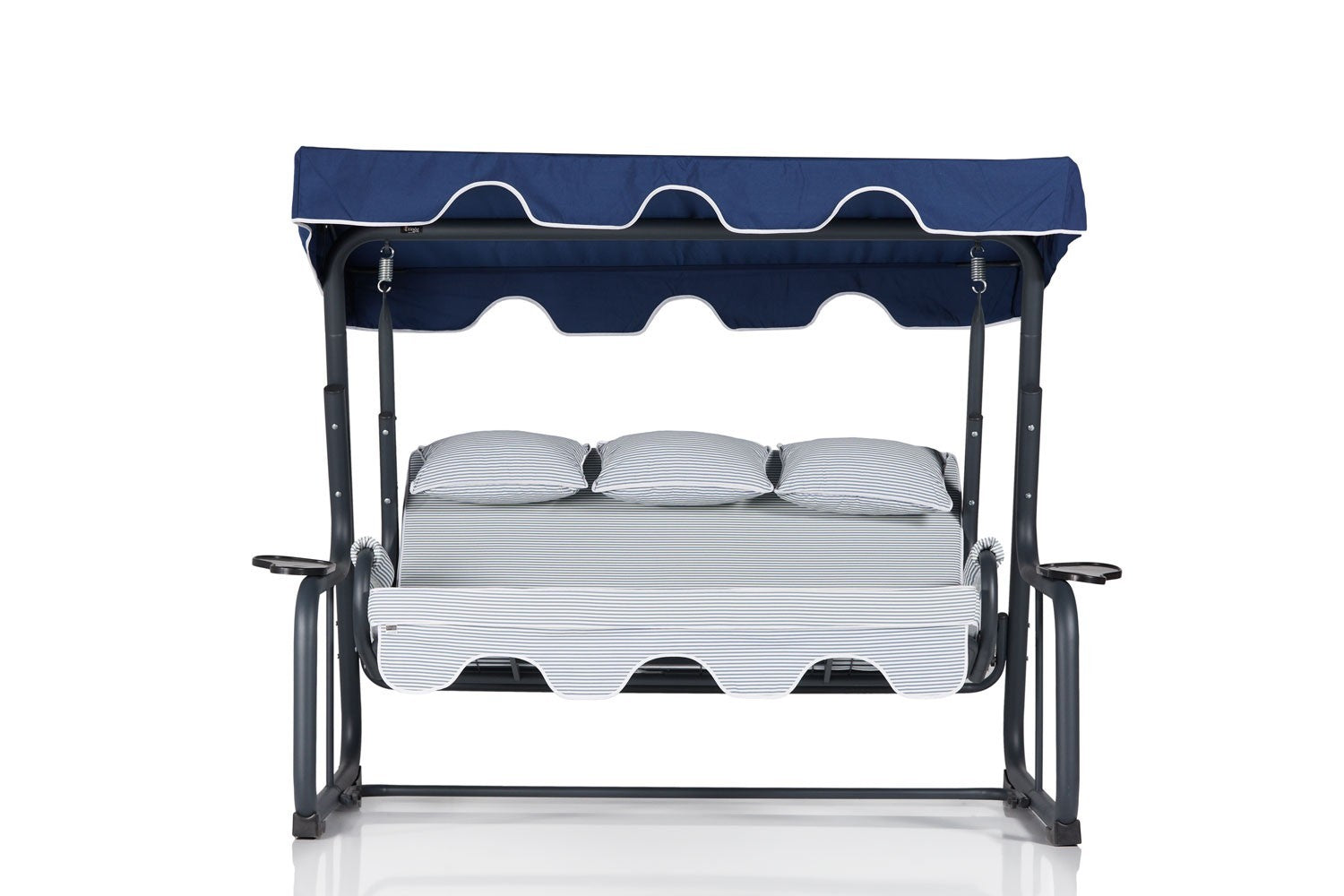 Chaise swing triple jardin Vitis - Blue