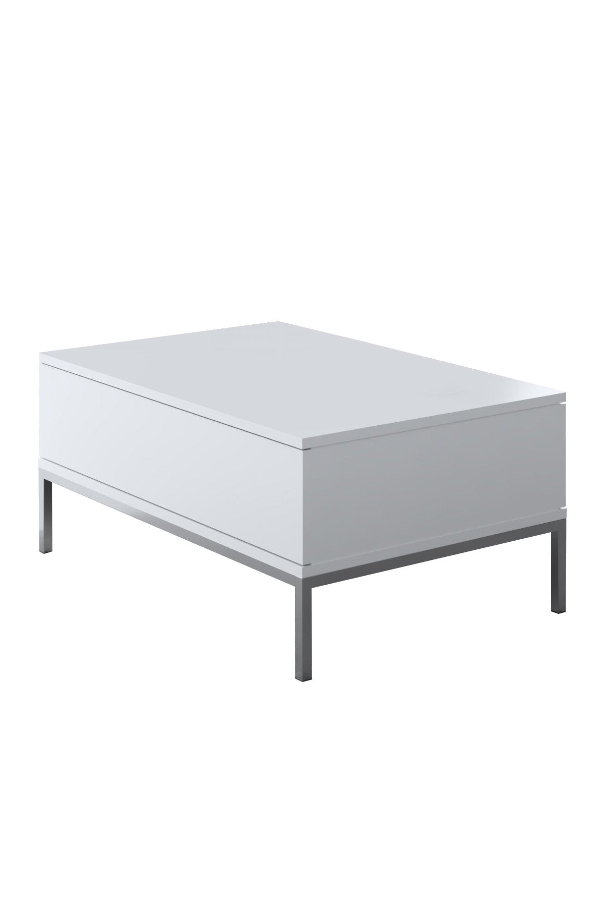 Table basse Lord - White, Silver