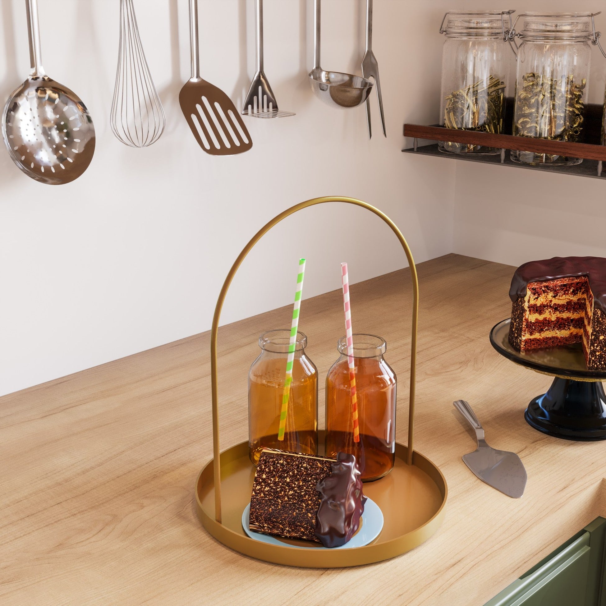 Accessoire décoratif en métal Kos-B - Gold