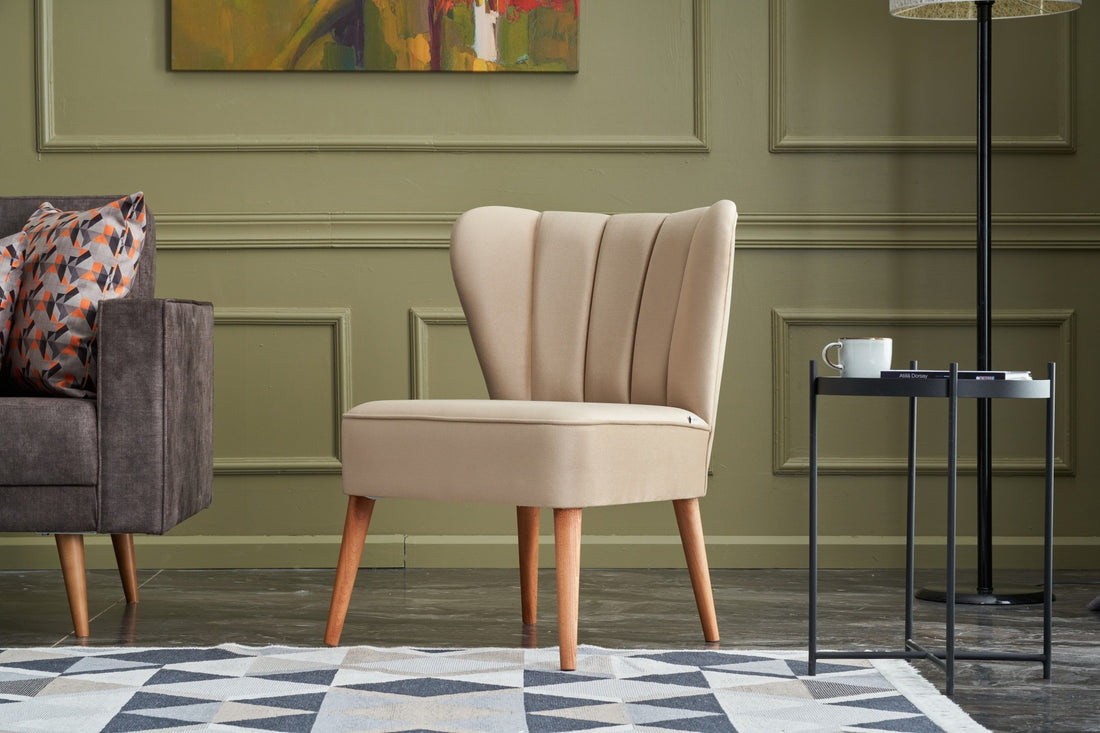 Fauteuil à oreilles Layla - Cream