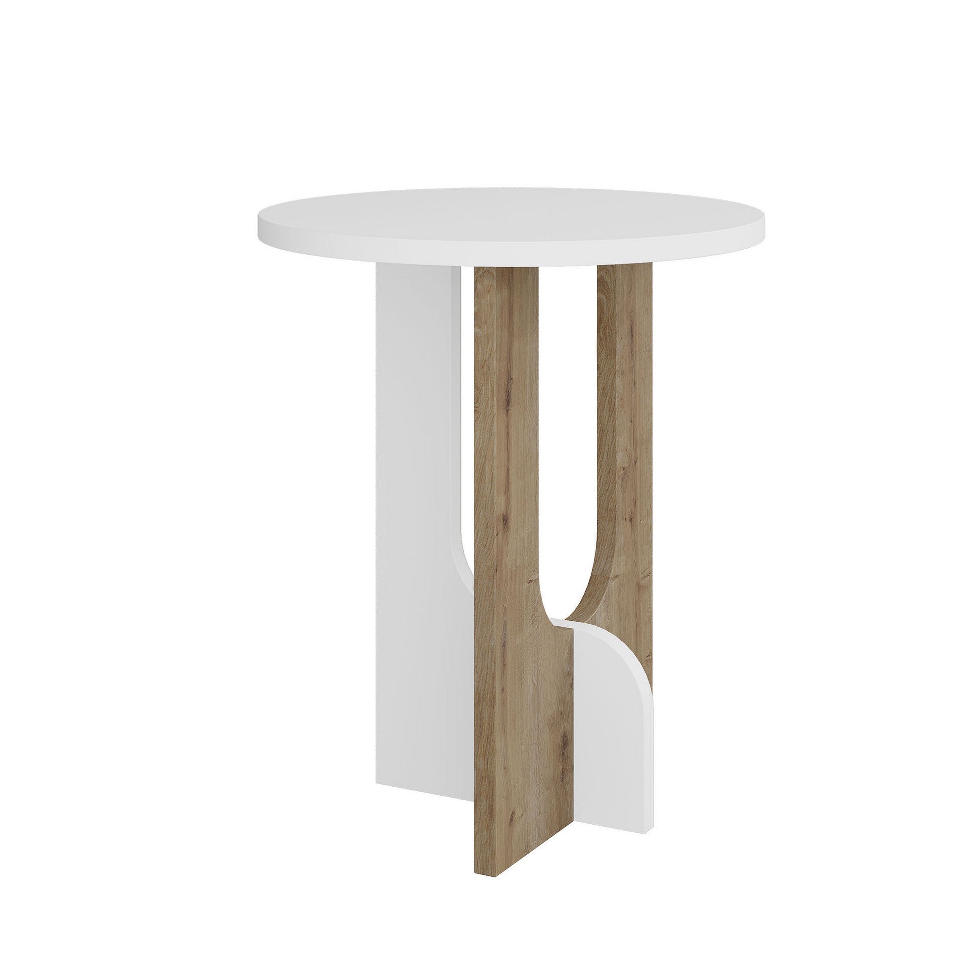 Table d'appoint Luna - White, Oak