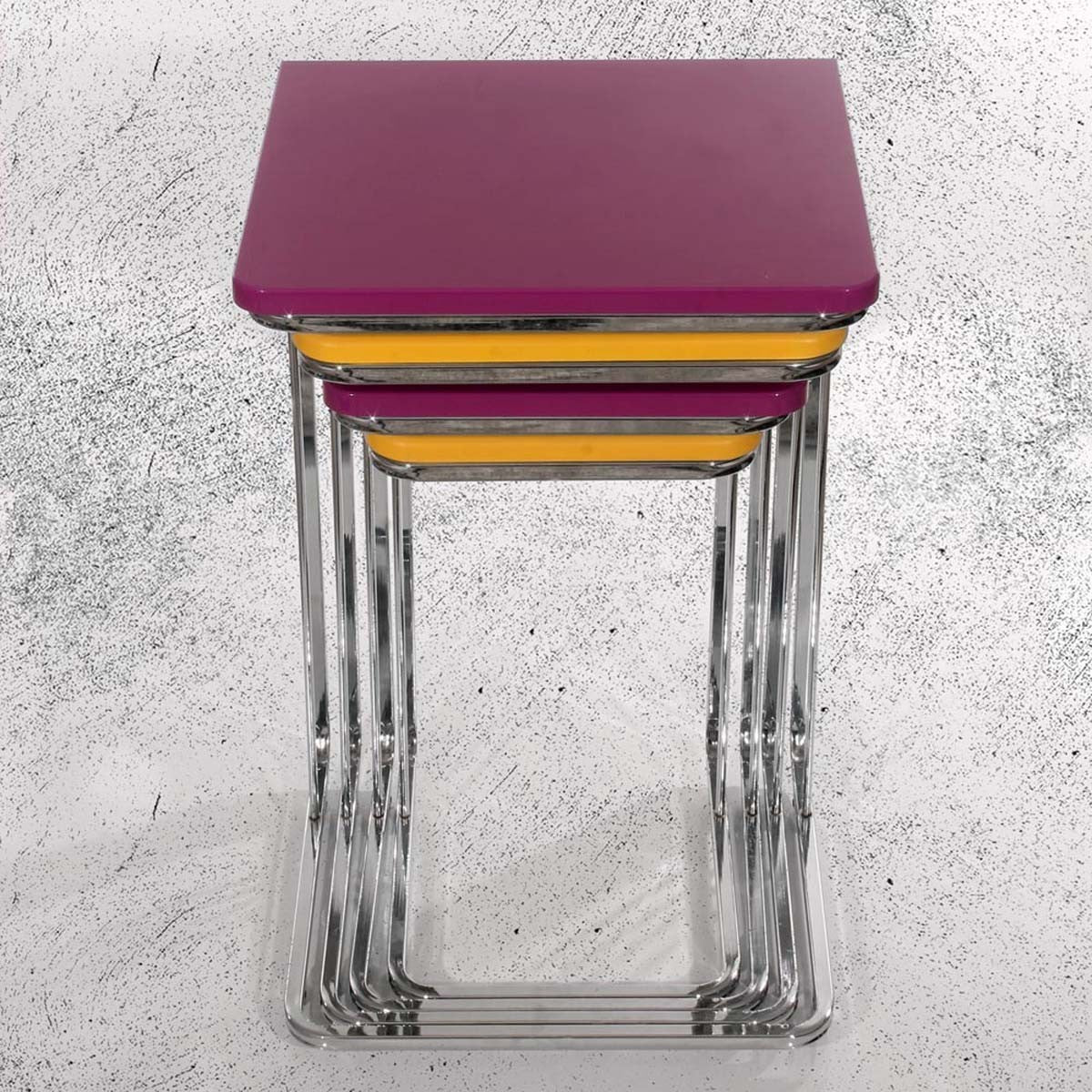 Vegas Table Gigognes Jaune violet