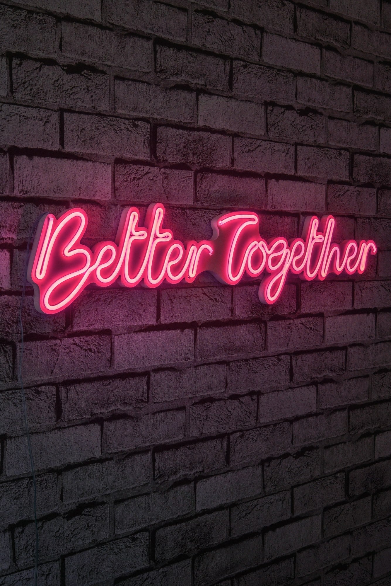 Éclairage LED en plastique décoratif Better Together - Pink