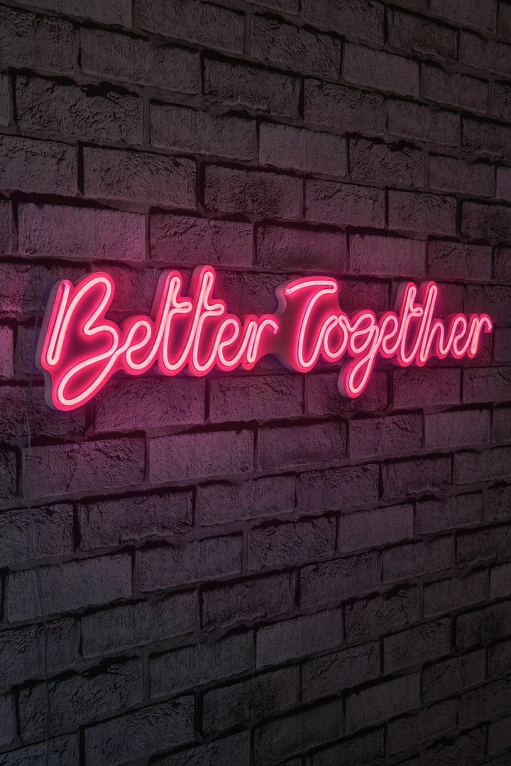 Éclairage LED en plastique décoratif Better Together - Pink
