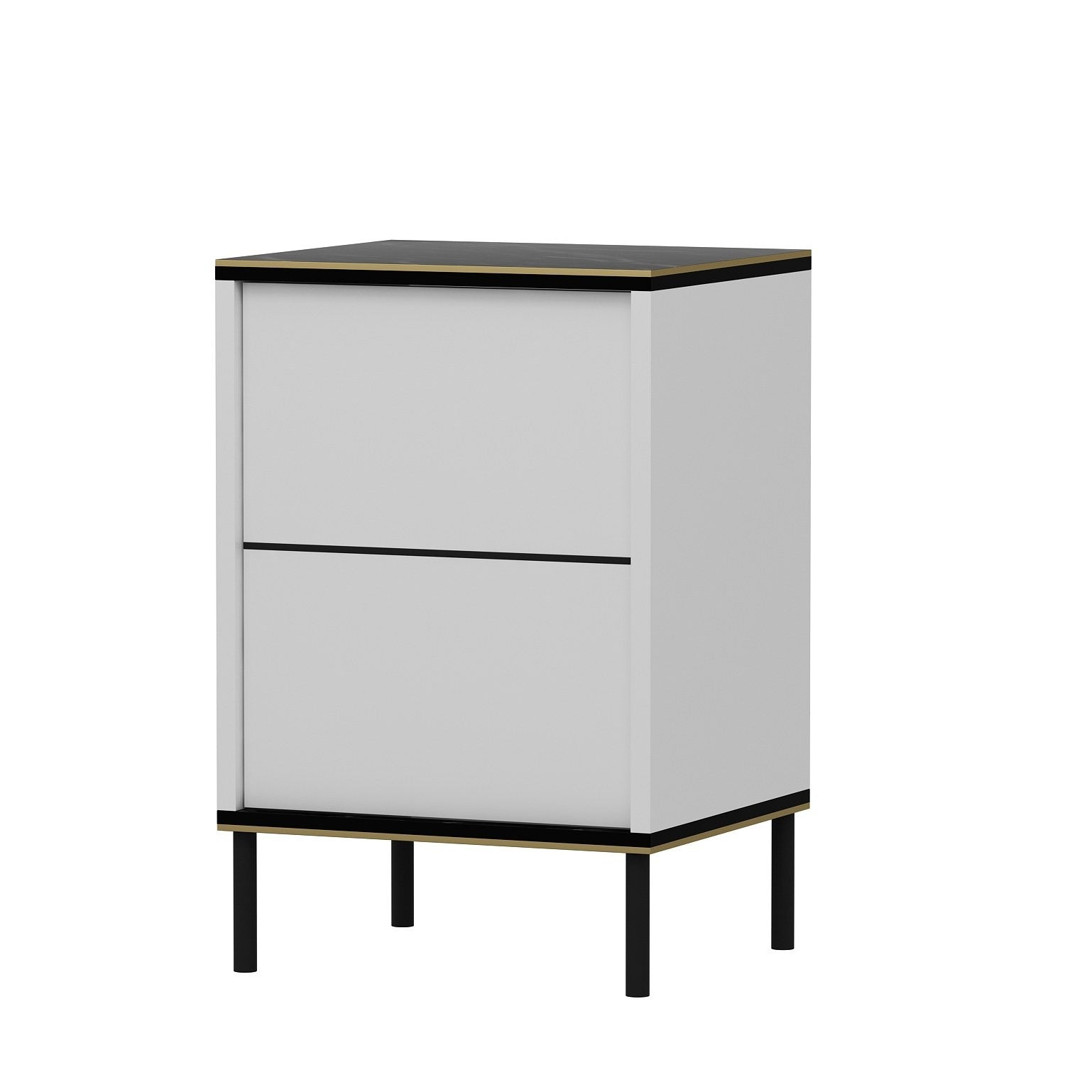 La table de nuit Imaj - White, Marble